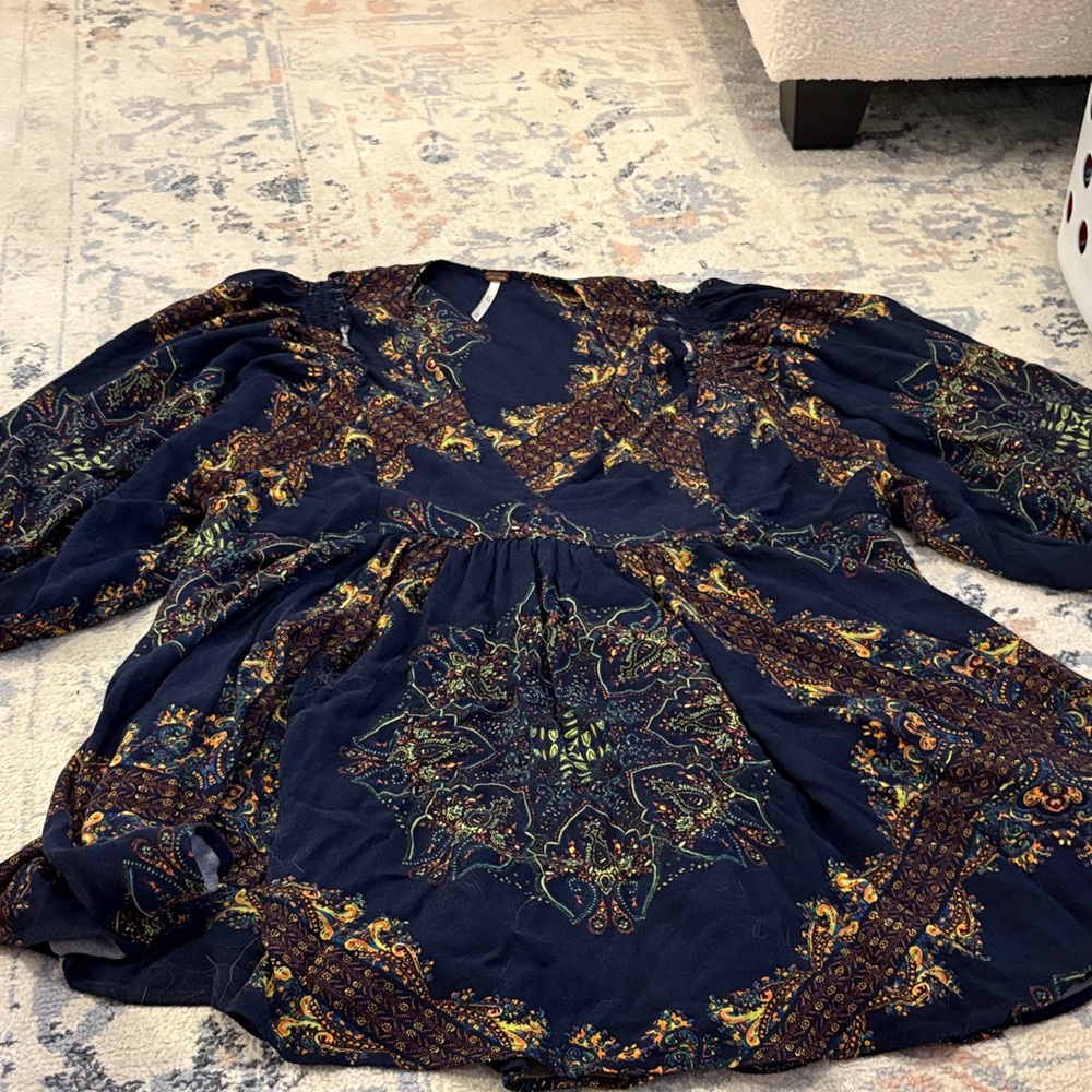 Free People Bohemian Patterned Blouse size xs